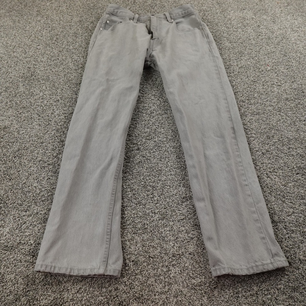 Levis Jeans Mens 30X30 Gray Denim Pants Silvertab Straight Grunge Skate Cotton‎